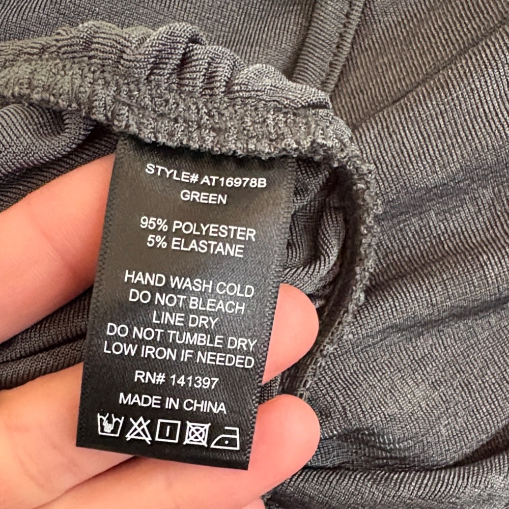 ASTR Charcoal Ruched Blouse - Picture 9 of 10